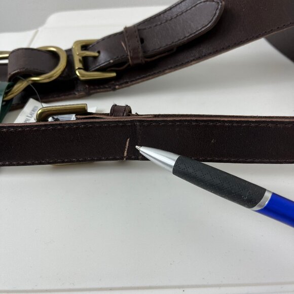 Lauren Ralph Lauren Equestrian Genuine Leather Womens Belt XL